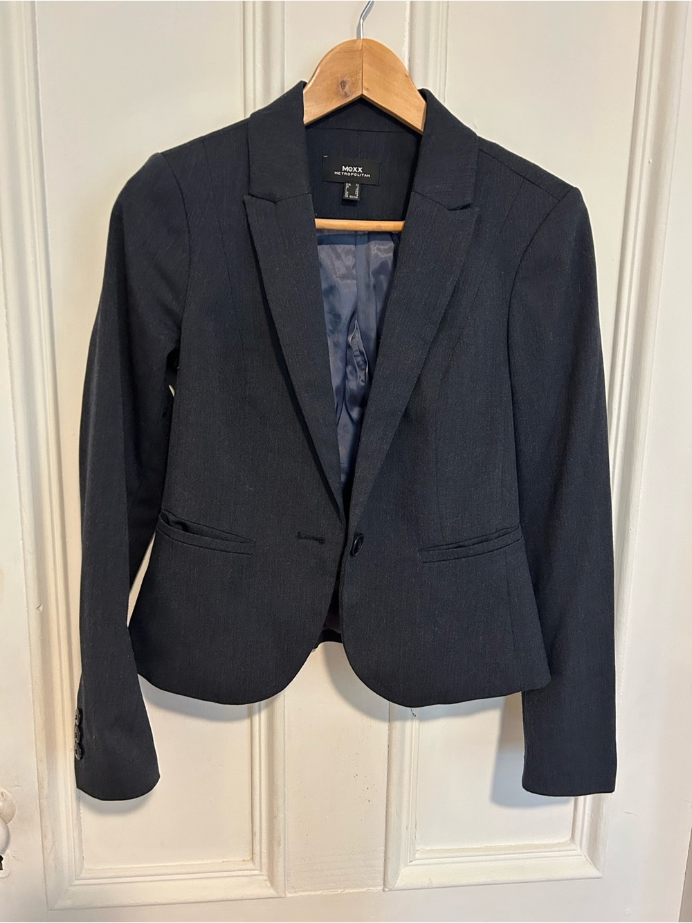 Mexx Dark Navy Tailored Women's Single-Button Blazer